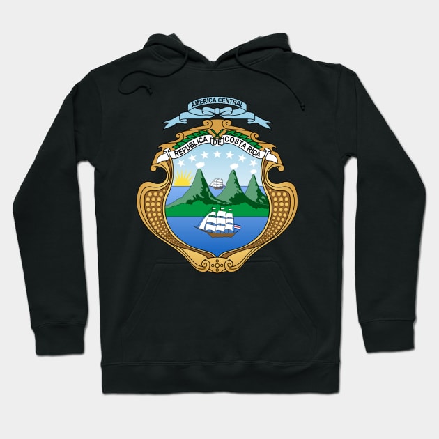 Republic of Costa Rica Hoodie by Wickedcartoons